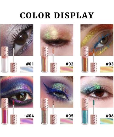  Beliky Girl Chameleon Glitter Liquid Eyeshadow Metallic and Shimmering Multi-Color Liquid Eyeshadow Long Lasting Quick Dry Holographic and Shiny - Buy Online on GoSupps.com