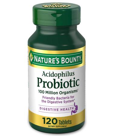 Nature's Bounty Acidophilus Probiotic 120 Tablets