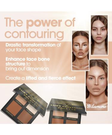 Contouring Palette Kit - 4 Matte Colors | Vegan & Cruelty-Free Makeup for All Skin Tones - Perfect Gift - Buy Online on GoSupps.com
