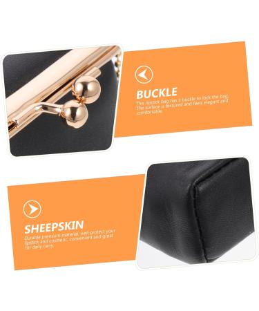Square Lipstick Box Purse | Portable Makeup Bag & Lipstick Holder | Compact Sheepskin Cosmetic Case for Travel - Buy Online on GoSupps.com