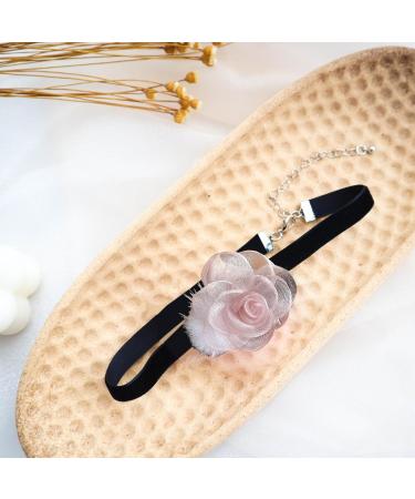 KUAIYIJU Furry Ball Flower Necklace | Velvet Floral Pendant | Adjustable Clavicle Chain | Lightweight Jewelry for Women - Buy Online on GoSupps.com