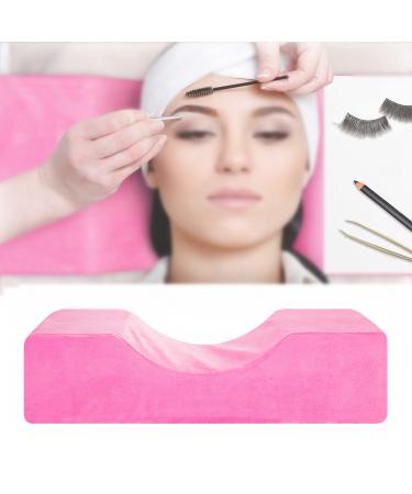Sanon eyelash extension neck pillow extra soft u-shape memory foam pillow beauty makeup curve pillow for home salon props eyelash extensions (pink) - Buy Online on GoSupps.com