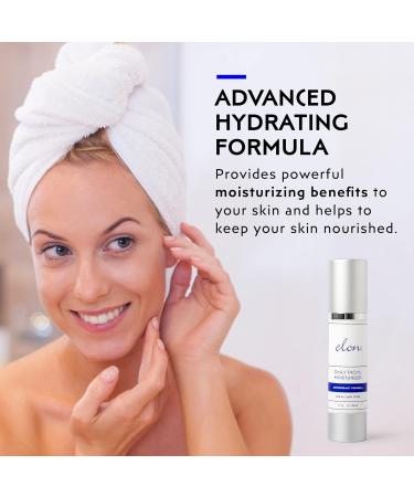 Elon Daily Facial Moisturizer for Women | Hyaluronic Acid Coconut Oil & Jojoba Oil | Organic Anti-Aging Moisturizer for All Skin Types (1.7 Oz) - International Shipping Available - Buy Online on GoSupps.com
