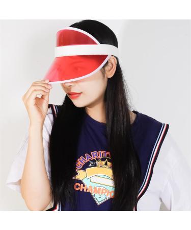 Jerbro 5-Piece Solar Visual Unisex 80s Neon Visor Hats - Perfect for Golf Tennis & Bachelor Parties | International Shipping Available - Buy Online on GoSupps.com