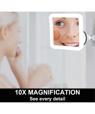 Fancii 10X Magnifying Lighted Makeup Mirror - Daylight LED Vanity Mirror - Buy Online on GoSupps.com