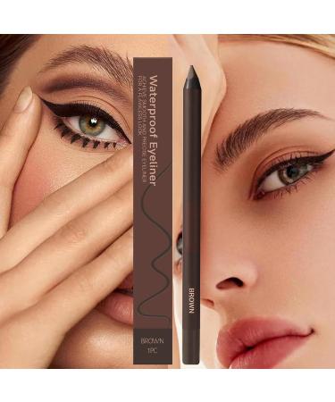  Duroecsain Eyeliner Pencils - 2 in 1 Smudge-Proof Eyebrow Pencil and Eyeliner Pen - Smooth and Waterproof Beauty Makeup with Eyebrow Pen for Travel Swimming and Parties - Buy Online on GoSupps.com