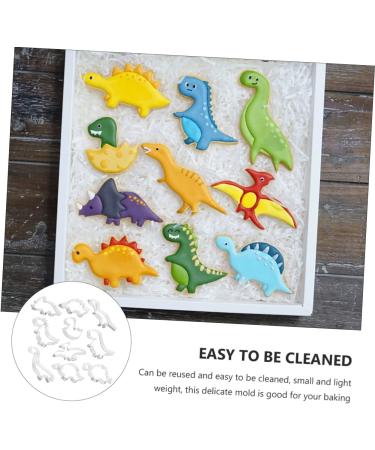 Zerodeko Christmas Biscuit 30 Pcs Dinosaur Baking Set DIY Mini Cookies Universe Theme Baking Dough Mini Animals Kids Baking Molds Cookie Ring Kids Suit Child Christmas Stainless Steel 10.3X5.3X2cmx3pcs Silverx3pcs - Buy Online on GoSupps.com