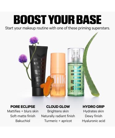 Milk Makeup Cloud Glow Priming Foam - Illuminating Skin Primer with Turmeric & Saffron - Vegan & Cruelty Free - 12-Hour Hold for All Skin Tones - 27 mL - Buy Online on GoSupps.com