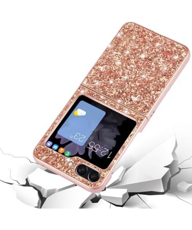 Tivenfezk Nadoli Glitter Case for Samsung Galaxy Z Flip 5 - Black Glossy Bling Ultra-Thin Shockproof Protective Cover - Buy Online on GoSupps.com