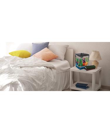 Koller Products AquaView 2.5-Gallon Fish Tank with Power Filter and LED Lighting - 7 Color Selections - Buy Online on GoSupps.com