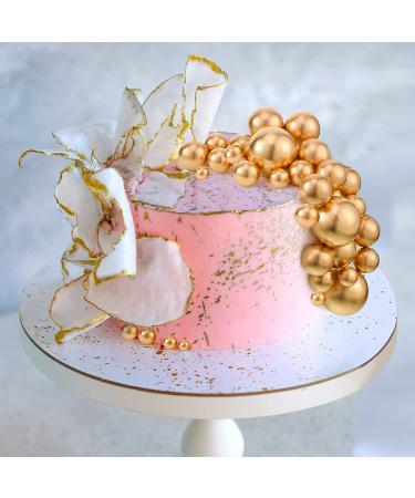 108 Pcs Gold Ball Cake Toppers for Birthday Party & Baby Shower Decor - 5 Sizes - Buy Online on GoSupps.com
