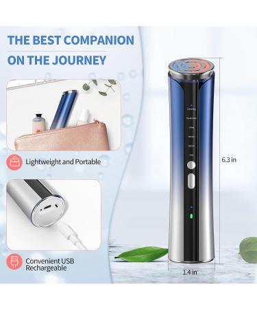 Texet 6-in-1 Microcurrent Facial Device - Skin Tightening Firming & Lifting Face Massager | Blue01 - Buy Online on GoSupps.com