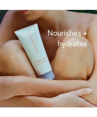 Sixways Energise AM Body Cleanser: Natural Vegan Body Wash with Grapefruit + Amber Made in the UK Hydrates and nourishes 200ml - Buy Online on GoSupps.com