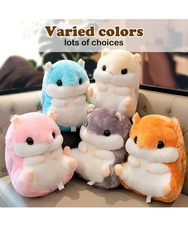 MUZIRI KINOKOO Cute Hamster Plush Pillow Blanket - Soft Folding Throw Blanket for TV, Sofa, Office Nap - Stuffed Toy Blanket - Grey - Buy Online on GoSupps.com