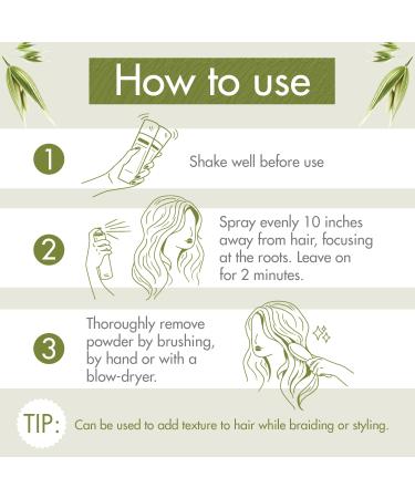 Klorane Dry Shampoo with Oat Milk - Natural Tint for Dark Hair - 5.4oz - Paraben & Sulfate-Free - Buy Online on GoSupps.com