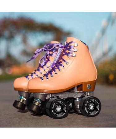 8 Pack 78A Quad Roller Skate Wheels 65x36mm with ABEC-9 Bearings | Outdoor/Indoor Double Row Skating | Black - Buy Online on GoSupps.com