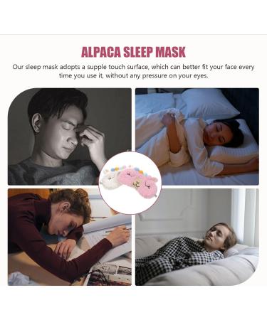 Shop Soft Plush Cartoon Animal Sleeping Eye Masks - 2Pcs Cashmere Blindfold for Travel & Sleep - Buy Online on GoSupps.com