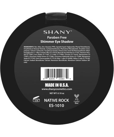 SHANY Paraben Free Silky Shimmer Eye Shadow Native Rock - Buy Online on GoSupps.com