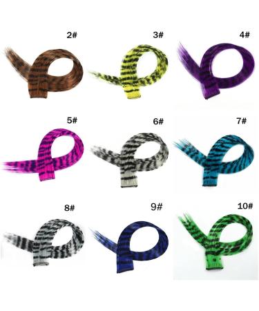 LNNXSZ Feather Hair Extension Kit Synthetic 18Inch Feathers Hair Clip Hair Extension DIY Colorful Hairpiece For Fashion Beautiful Girls (Color : 2 Size : 18inches) 18inches 2 - Buy Online on GoSupps.com