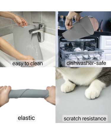 CZPET Pet Food Mat - Non-Slip Cat and Dog Feeding Placemat for Food and Water Dispenser - Easy to Clean Meal Mat for Large, Medium, and Small Pets - Buy Online on GoSupps.com