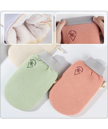 Buy Exfoliating Bath Scrubs - 2pcs Shower Gloves for Men & Women | Dead Skin Remover & Massage Gloves in Red - International Shipping Available - Buy Online on GoSupps.com
