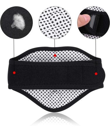 Neck Support with 9 Self-Heating Magnets | Adjustable Unisex Neck Warmer for Pain Relief & Cold Protection | Magnetic Therapy Bandage in Black - Buy Online on GoSupps.com