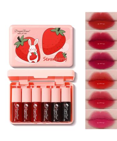 6 Colors Lip Tint Stain Set  Korean Lip Gloss Lip Tint Stain Plumping Mini Liquid Lipstick  Multi-use Lip and Cheek Tint  Long lasting Non-Stick Cup Waterproof  High Pigment  Vivid Color  Lip Tint Makeup Set B - Buy Online on GoSupps.com