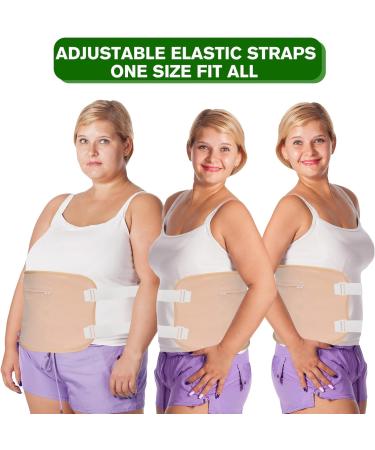 Buy Castor Oil Pack Kit - Leak-Proof Adjustable Size Organic Cotton for Waist & Neck | Flannel Khaki - International Shipping Available - Buy Online on GoSupps.com