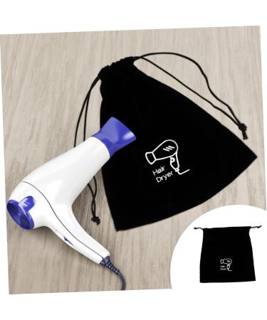 Mikinona 3 Pcs Hair Dryer Storage Bag Hair Straightener Bag Travel Hair Blow Bag Hair Dryer Bag Black Flannel - Buy Online on GoSupps.com