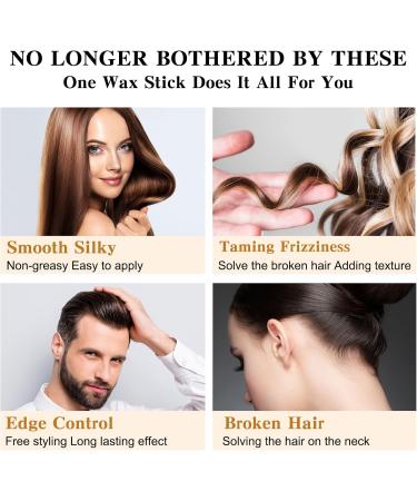 Oil Base Mask Hair Wax Stick 75g Hair Gel and 3pcs Hair Brush KitDouble Edge Comb Wigs Edge Control Slick Stick Non-Greasy Styling Pomade and Tail Comb - Buy Online on GoSupps.com