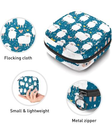 Womens Bonds Storage Pockets Stillpad Holder - Sheep Pattern Portable Period Kit Bag | Feminine Product Bag for Women & Girls - Buy Online on GoSupps.com