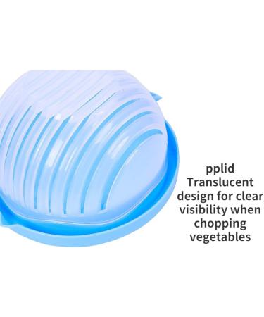 Salad Cutter Bowl Fruit and Vegetable Dice Set Vegetable Drain Bowl Upgraded Juice Making and Salad Making Fresh Salad Slicer Approved for Use in Kitchen White  - Buy Online on GoSupps.com