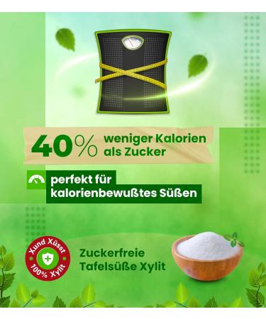 Buy 1kg Premium Xylitol Sugar | 40% Fewer Calories | Tooth-Friendly & Vegan | 1:1 Sugar Substitute | Fine Grain for Easy Use - Fast International Shipping - Buy Online on GoSupps.com
