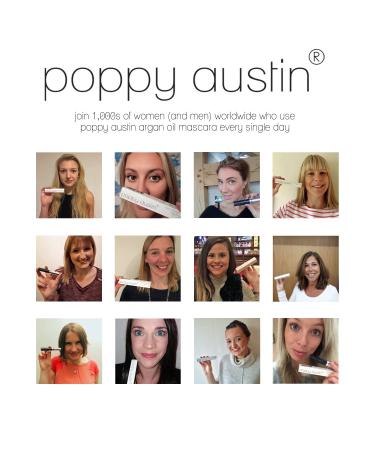 Poppy Austin 100% Organic Mascara 9g - Paraben-Free, Vegan, Cruelty-Free Black Mascara - Hypoallergenic Formula with Argan Oil for Lengthening & Volumizing - Buy Online on GoSupps.com