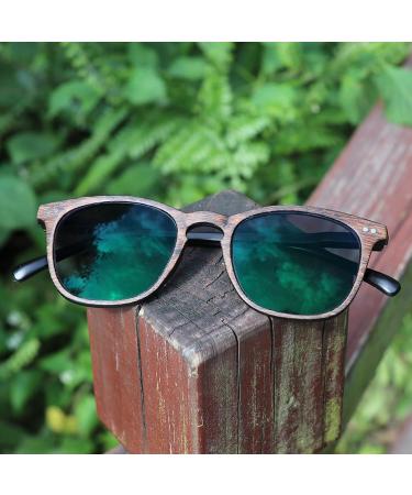 Pakmez Progressive Multifocal Reading Glasses +2.75 | Stylish Photochromic Dual-Use UV Protection for Men & Women - Brown Wood Grain - Buy Online on GoSupps.com