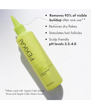 FEKKAI Apple Cider Detox RINSE - Deep Cleansing & Conditioning for Hair & Scalp - Conditioner - All Hair Types - 250ml Bottle - Buy Online on GoSupps.com
