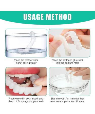 Frenzify Dental Prosthesis - Brighten Cosmetic Veneers & Teeth | Upper & Lower Artificial Teeth for Men & Women | Tooth Bleaching Set for Perfect Smile - Buy Online on GoSupps.com