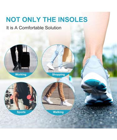 Ivskio Unisex Shoe Inserts for Boots & Heels | Comfortable Fit for Men s 4-4.5 & Women s 6-6.5 - International Shipping Available - Buy Online on GoSupps.com