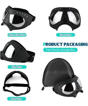 Petcute Dog Glasses | UV Protection Sunglasses for Large & Medium Dogs | Adjustable Elastic Strap for Outdoor Use - Buy Online on GoSupps.com