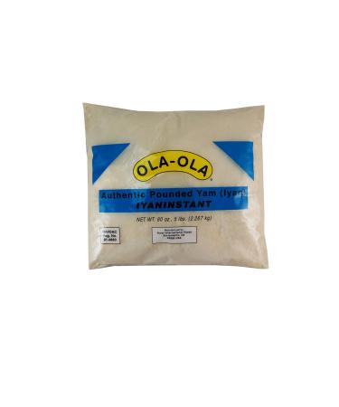 Pounded Yam, Ola Ola - 4 lbs - $5.25 per lbs 5 Pound (Pack of 1)