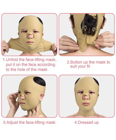 OIIKI Full Face Sleeping Belt | V Line Face Cheek Chin Reducer Bandage | Facial Band for Women - 1pc - Buy Online on GoSupps.com