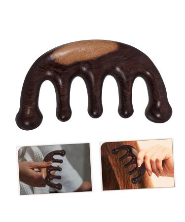 Frcolor Wooden Massage Comb for Men | Wide-Tooth Scalp & Hair Care Tool | No Static | 10.5x5.5 cm - Buy Online on GoSupps.com