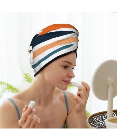Colorful Pastel Stripes Microfiber Hair Towel - Soft & Super Absorbent Quick Dry Wrap for Long Curly Thick Hair | Ideal for Women - Buy Online on GoSupps.com