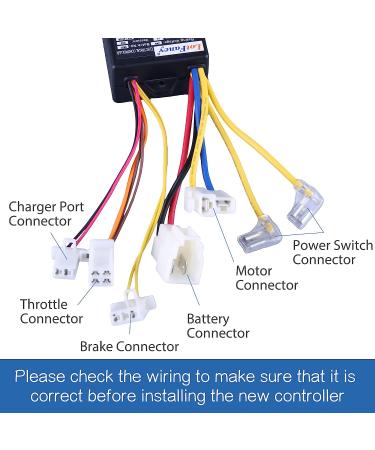 24V Control Module 7 Connector 4-Wire Throttle for Razor E100, E125, E150, eSpark, Trikke E2 | Model ZK2400-DP-LD (ZK2400-DP-FS) - Buy Online on GoSupps.com