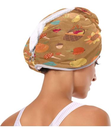 Cucurbit Dry Hair Cap - 2 Piece Quick Dry Towel Set with Button Headband | Super Absorbent Soft & Comfortable | Fast International Shipping - Buy Online on GoSupps.com