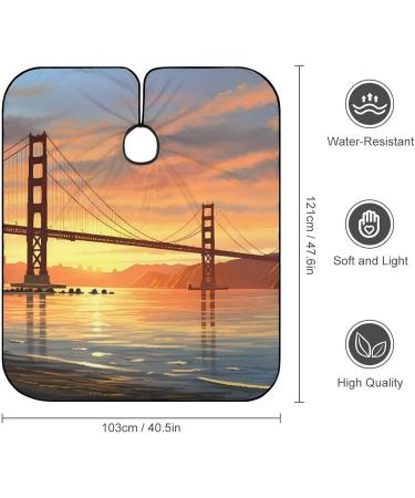 Golden Gate Bridge Hair Cutting Cape for Kids | Professional Barber Apron - San Francisco - Buy Online on GoSupps.com