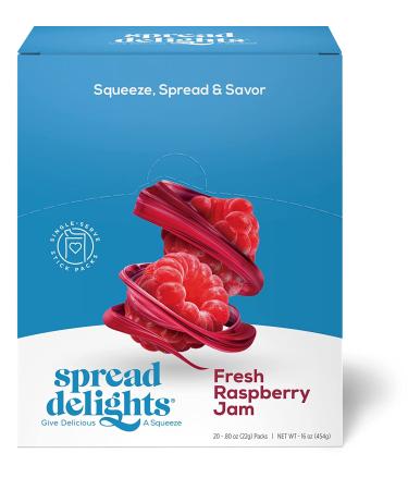 Spread Delights Raspberry Jam â Single Serve Packs for On-the-Go Snacks  All Natural  (20-Count) Raspberry Spread 0.8 Ounce (Pack of 20) - Buy Online on GoSupps.com