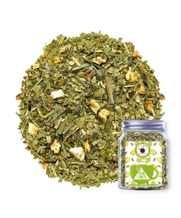 Plant Gift Lemon Yerba Mate Tea Oganic Fruit Herbal Tea All Natural Flavors Loose Apple Pineapple Non GMO Vegan Tea Bags Into Iced Tea & Hot Tea 70G/2.5oz