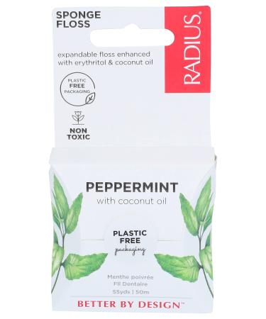 Radius Vegan Xylitol mint floss from 55 meters of trees 1 piece