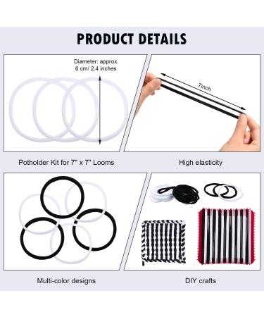 WILLBOND Weaving Loom Refill Loops - 96 Potholder Loom Loops for DIY Crafts - Compatible with 7 Inch Loom - Buy Online on GoSupps.com